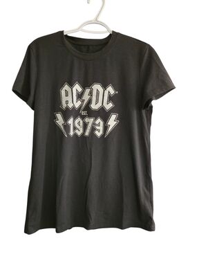 AC/DC 1973 Black Graphic Tee